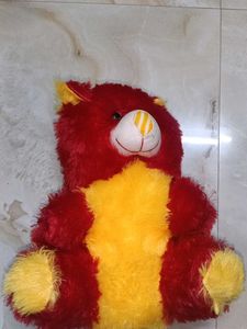 NEW Cute Red and Yellow Teddy Bear