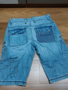Denim Cargo Shorts