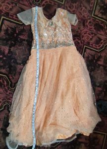 Peach Embellished Gown