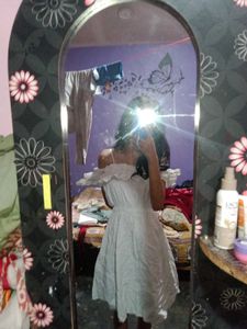 Cute White Polka Dot Sundress 1 dress 3 style