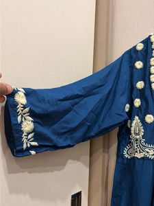 Embroidered Teal Gown
