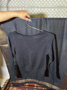 Chic Black Butterfly V-Neck Sweater