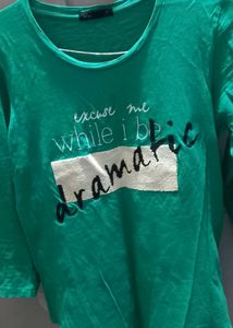 Green Half Sleev T - Shirt