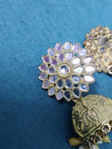 Golden Jhumka Earrings