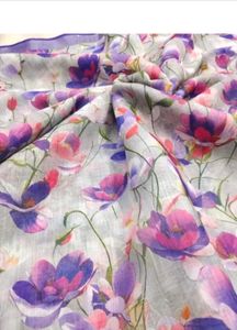 Floral Print Saree with Tassels