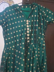 Emerald Green Printed Kurta