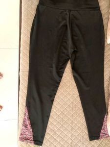 Stylish Black &amp; Pink Leggings