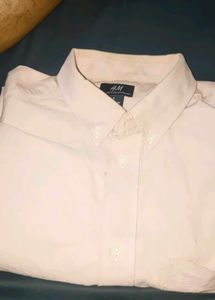 H&amp;M Men's Pink Button-Down Shirt