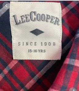 Lee Cooper Cotton Check Shirt For Young Girls