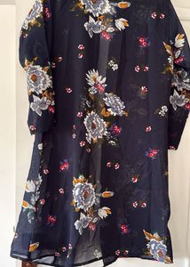 Floral Print Kimono Shrug- Full Size
