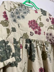 Elegant Floral flared Kurta