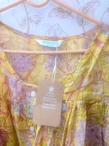 Beautiful Yellow Floral Blouse