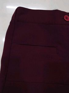 Burgundy Skort