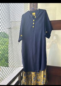 Beautiful Kurta With Flared Plazzo