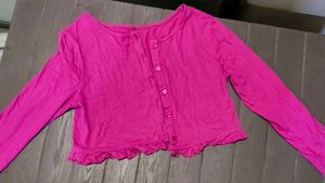 Cute Pink Cropped Shrug 💓