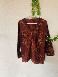 Beautiful Ethnic Brown Kurta