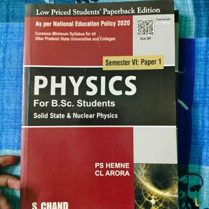 Physics Semester VI Books For B.Sc. Students