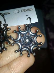Unique Sun &amp; Moon Design Earrings