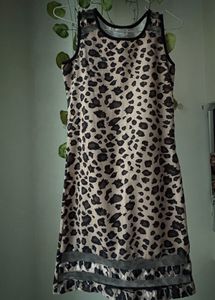 Leopard Print Sleeveless Dress party