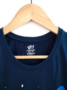 Navy Blue Printed T-Shirt (Boy's)