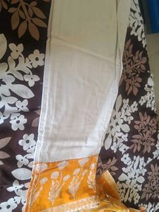 Stylish Yellow Kurta Set with White Pants
