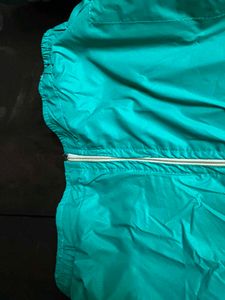 Teal Windbreaker Jacket