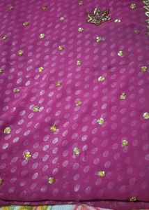 Elegant Magenta Saree