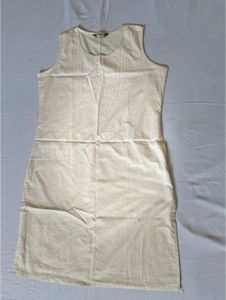 Elegant Cream Kurta and Grey Pants Set