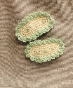 Handmade Crochet Hair Clips