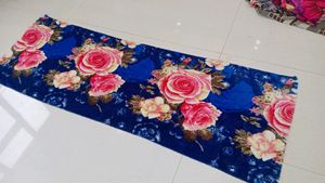 Floral Print Fleece Fabric Pieces Super Soft Stole