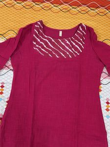 Stylish Pink Kurta &amp; Palazzo Set