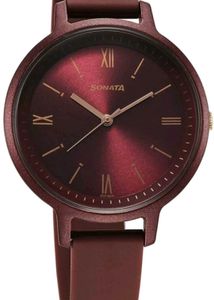 ❤️ Sonata women's Maroon Dial Watch ⌚✨