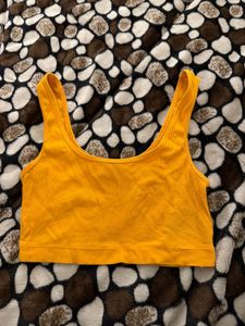 Mustard Crop Tank Top