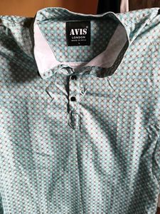 Men's Light Blue Printed Kurta