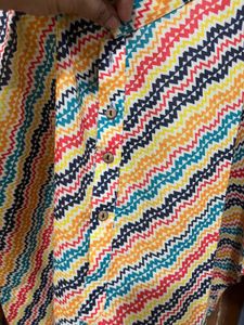 Vibrant Zigzag Print Kurta