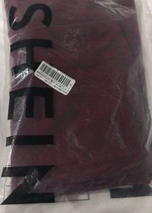 Burgundy Wide Leg Trousers