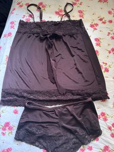 Lace Trim Cami & Shorts Set