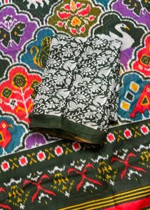 Vibrant Ikat patola  Saree