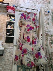 Beautiful Designer Floral Print Ethnic Gown