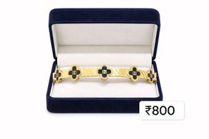 Anti Tarnish Gold-Tone Bangle &amp; Bracelet Set