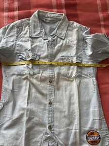 Light Blue Denim Long Sleeve Shirt
