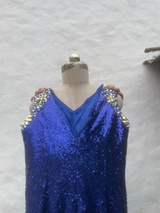 Stunning Royal Blue Sequin Gown