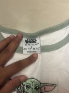Cute Baby Yoda Crop Top