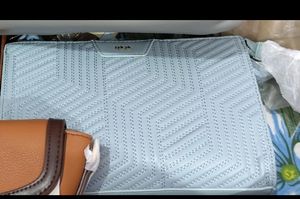 Iykyk Compact Cube Patterned Sky Blue Sling Bag