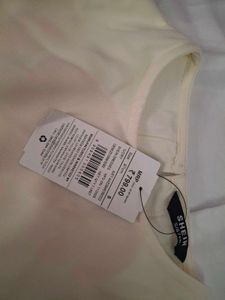 Shein Cream Dress with Black Piping Detail