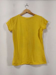 Looney Tunes Yellow Tweety Printed Top ( Women)