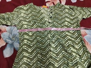 Stylish Zigzag Print Kurta