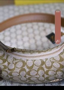 Stylish Hobo Bag with Signature Print