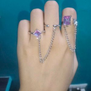 Rhinestone Ring Set