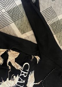 Crane Print Hoodie